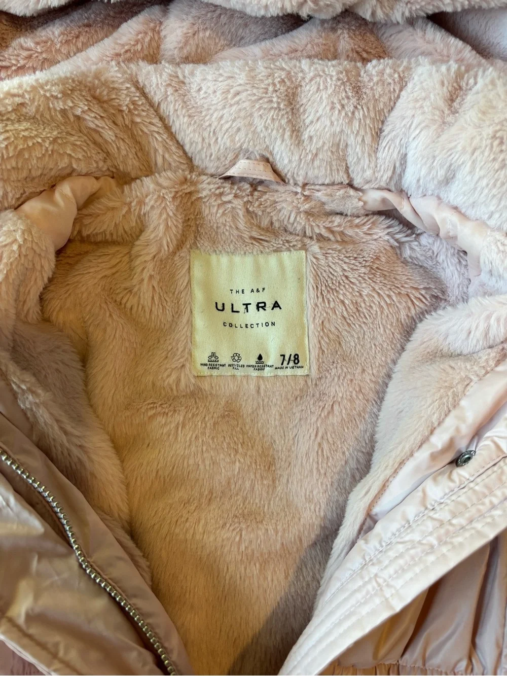 Abercrombie & Fitch Ultra Collection Puffer Parka Girls Size 7/8